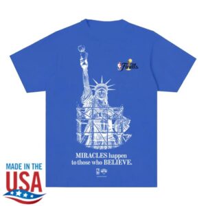 Newyork Sunshine Merch Shop Miracles Happen Blue Shirt