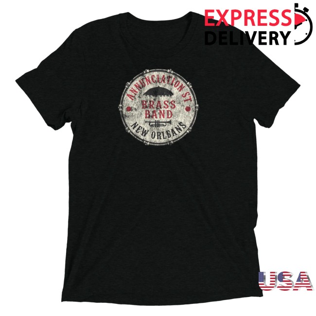 Nola Republic Tshirt Co Merch Store Annunciation St. Brass Band Unisex Tri-Blend T-Shirt
