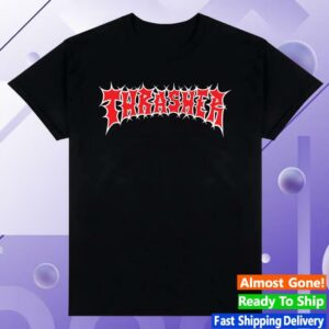 Note Merch Shop Store Thrasher Spikey T Shirt Black