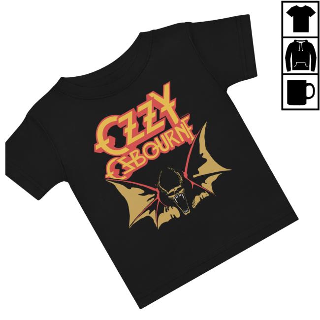 Ozzy Osbourne Shop Store Ozzy Bat Toddler Tee Shirt
