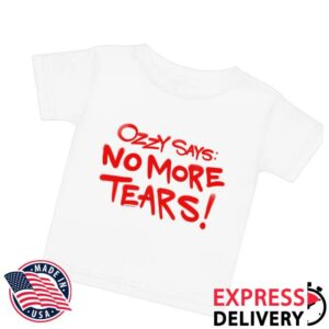 Ozzy Osbourne Merch Store Ozzy Says No More Tears Toddler Tee Shirt