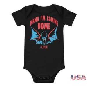 Ozzy Store Merch Mama I'm Coming Home Bat Onesie
