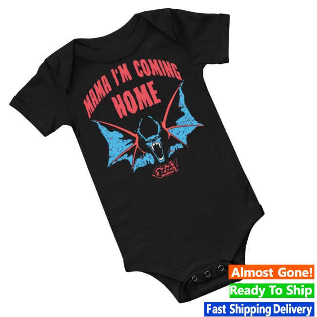 Ozzy Store Merch Mama I'm Coming Home Bat Onesie