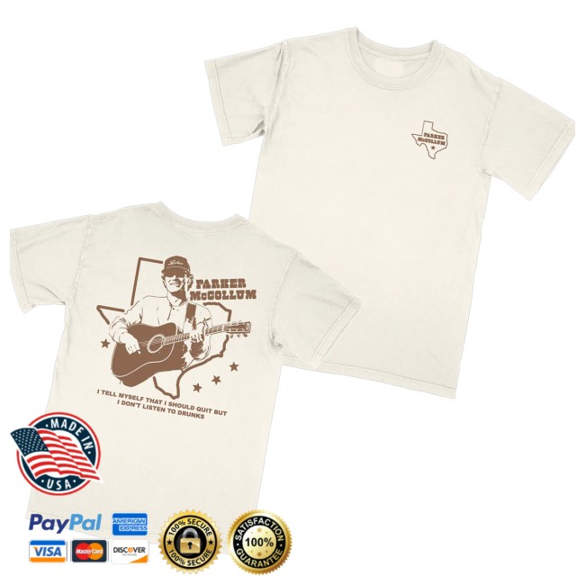 Parker Mccollum Merch Store Cream Listen To Drunks Tee