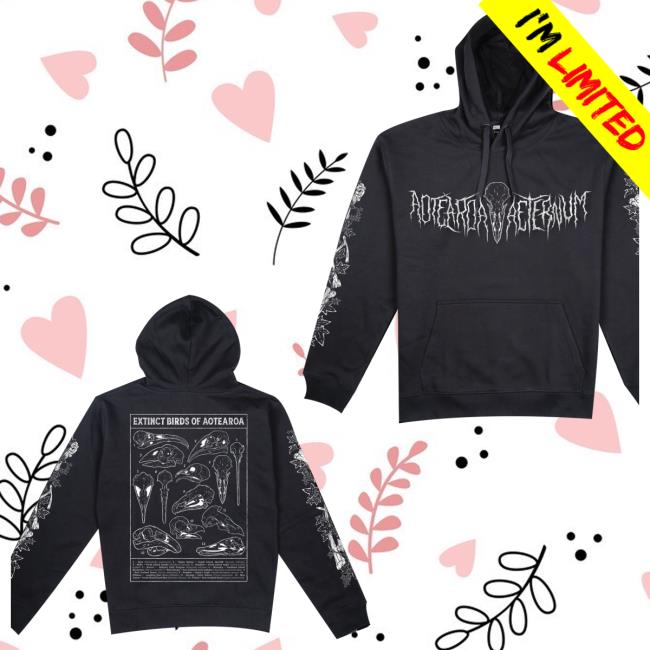Pepper Raccoon Merch Shop Aotearoa Aeternum Extinct Bird Skulls Hoodie 4 Pepper Raccoon Merch Shop Aotearoa Aeternum Extinct Bird Skulls Hoodie