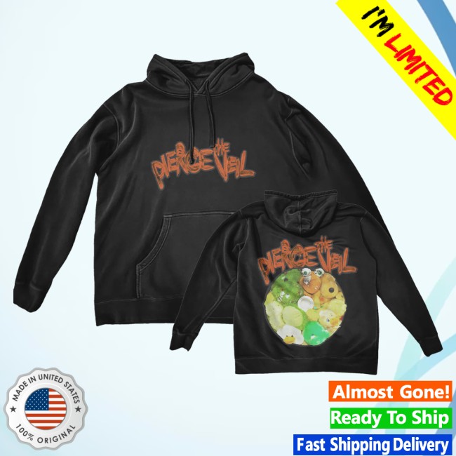 Pierce The Veil Store Merch Black Plushie Hoodie