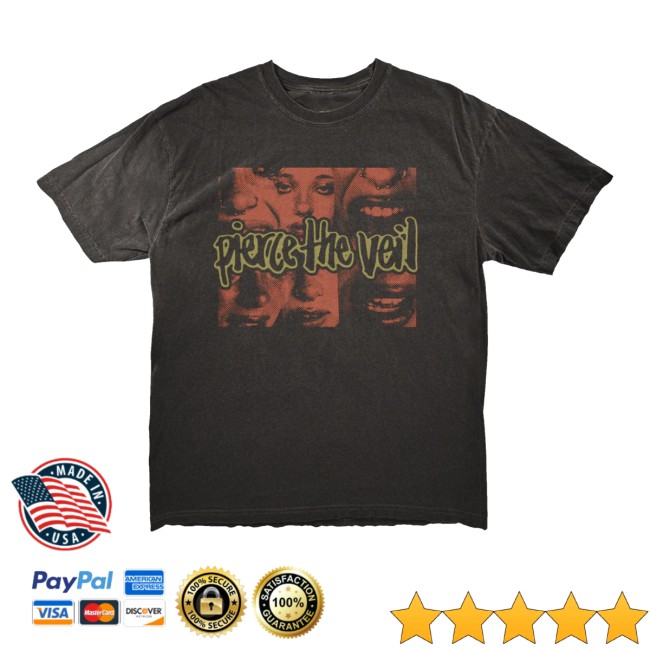 Pierce The Veil Store Merch Face Grid Tee
