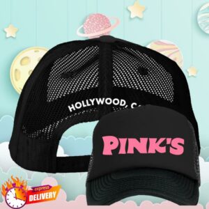 Pinks Hollywood Merch Shop Store Pink's Logo Trucker Hat