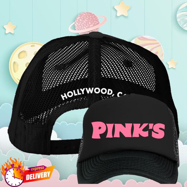 Pinks Hollywood Merch Shop Store Pink's Logo Trucker Hat