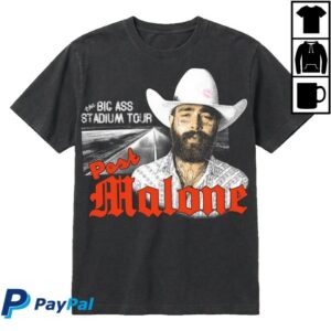 Post Malone Merch Big Ass Stadium Tour Photo T-Shirt