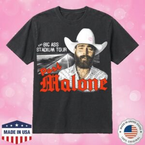 Post Malone Store Merch Big Ass Stadium Tour Photo Shirt