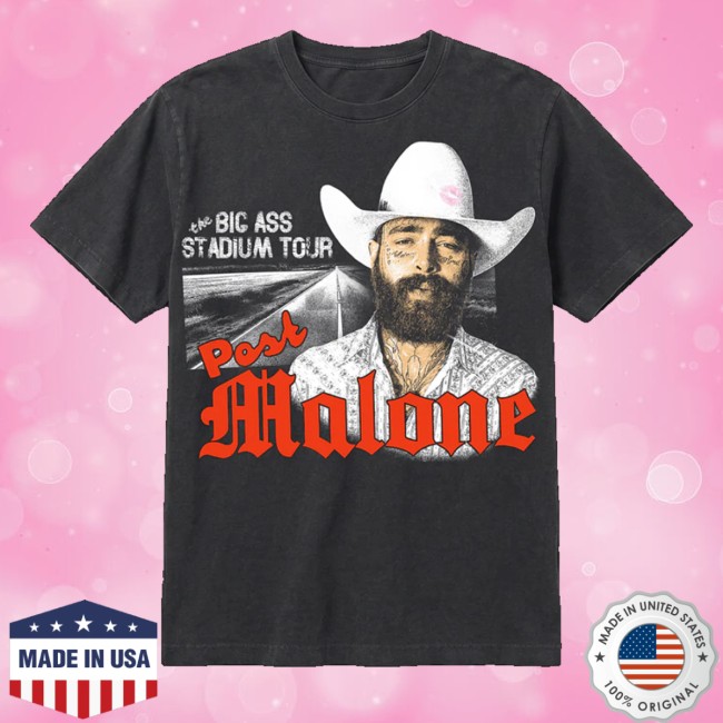 Post Malone Store Merch Big Ass Stadium Tour Photo Shirt 2 Post Malone Store Merch Big Ass Stadium Tour Photo Shirt