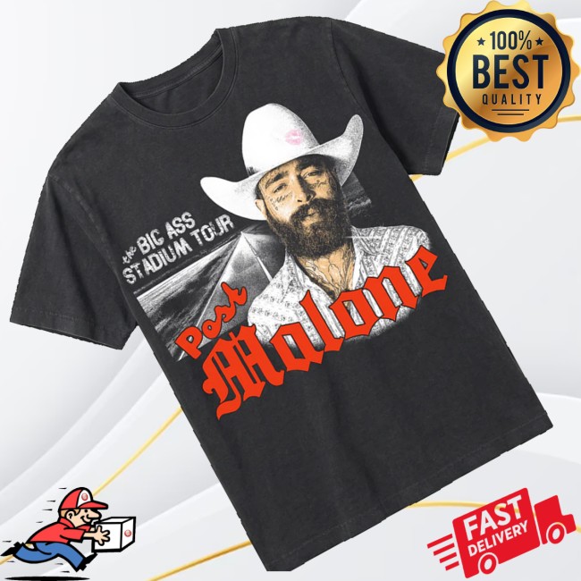 Post Malone Store Merch Big Ass Stadium Tour Photo Shirt 3 Post Malone Store Merch Big Ass Stadium Tour Photo Shirt