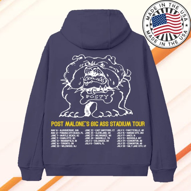 Post Malone Store Merch Posty Bulldog Zip Hoodie 3 Post Malone Store Merch Posty Bulldog Zip Hoodie