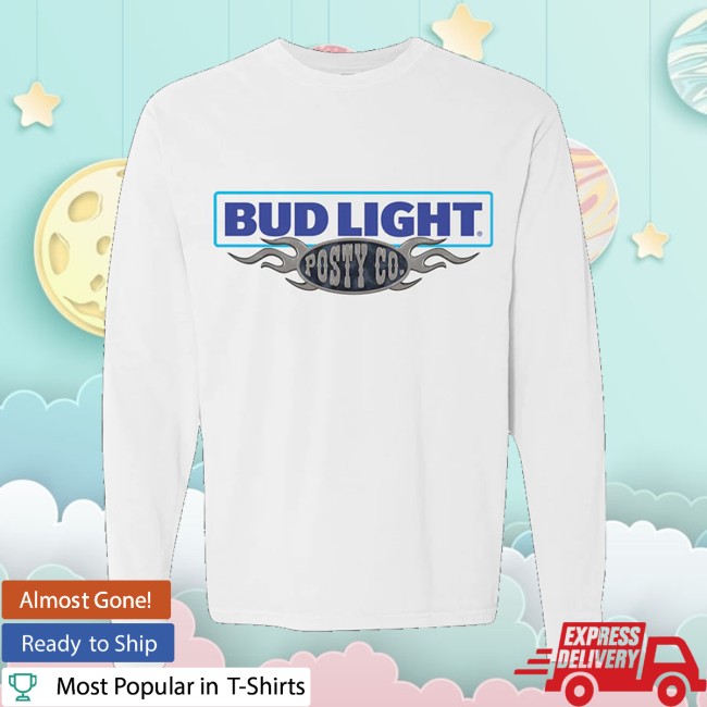 Post Malone Store Merch Posty Co X Bud Light Longsleeve