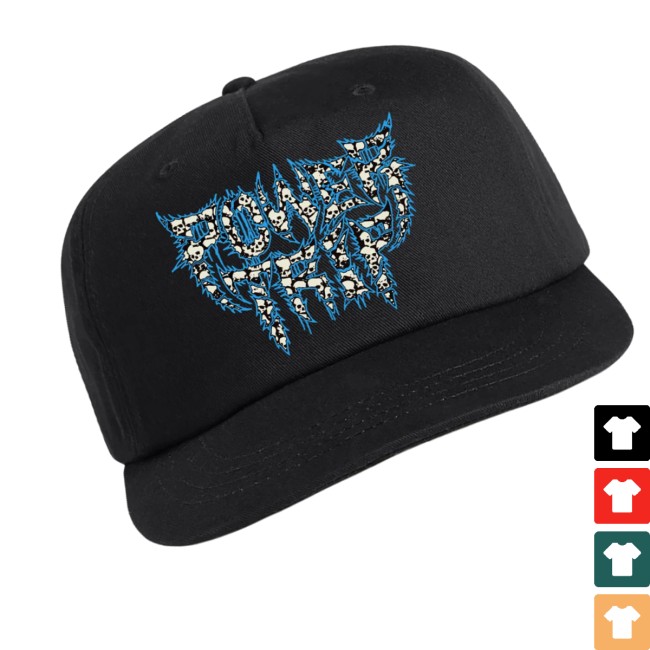 Power Trip Store Merch Skull Logo Snapback Hat (Black)