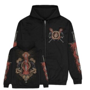 Powerwolf Merch Sermon Of Swords Hoodied