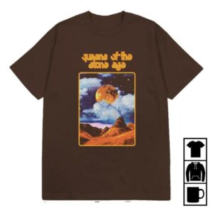 Queens Of The Stone Age Merch Moon Landscape Tee Shirt