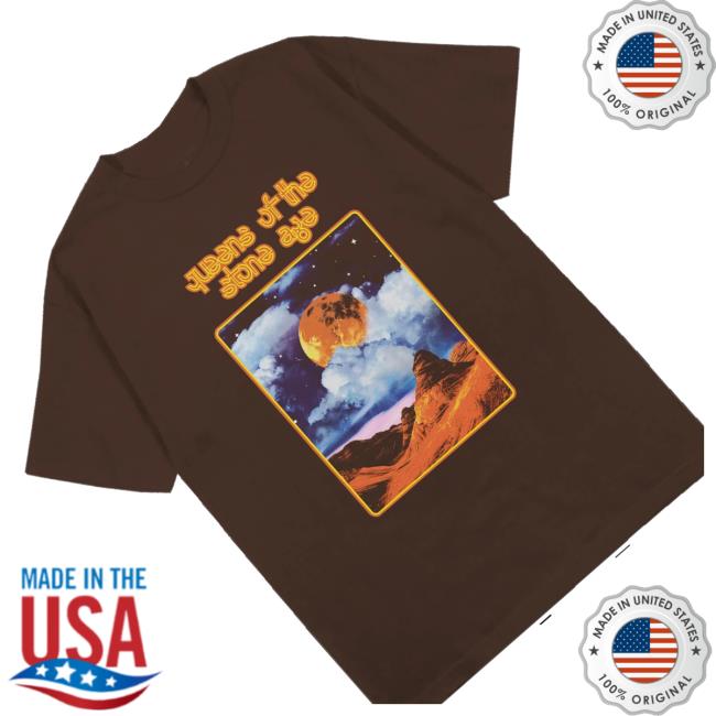 Queens Of The Stone Age Merch Moon Landscape Tee Shirt