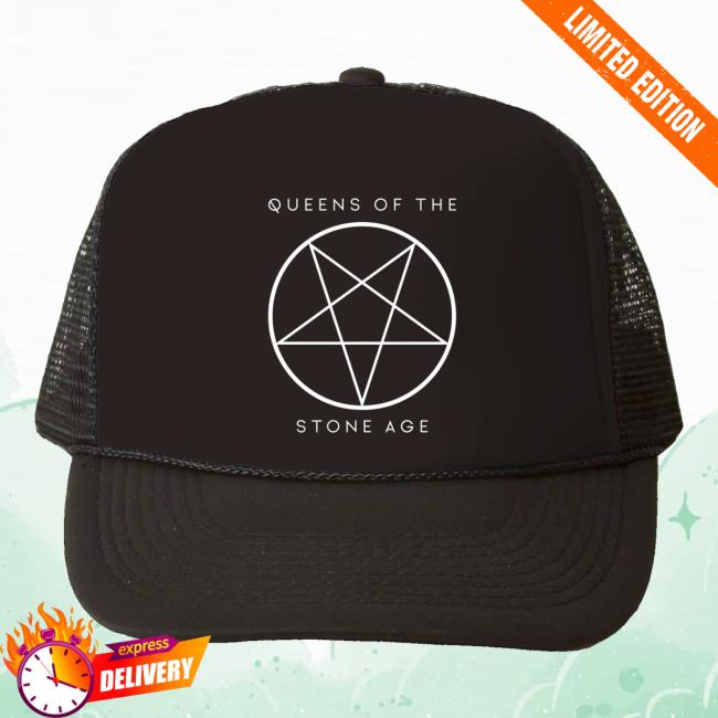 Queens Of The Stone Age Merch Pentagram Trucker Hats
