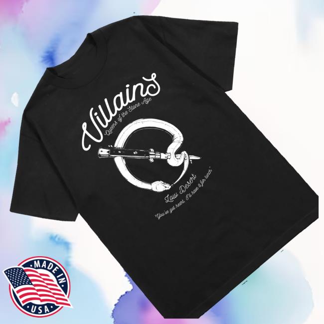 Queens Of The Stone Age Merch Snake Q Villains Tee Shirt