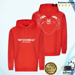 Rag'n'bone Man Store Merch I Believe In Love Red Hoodie