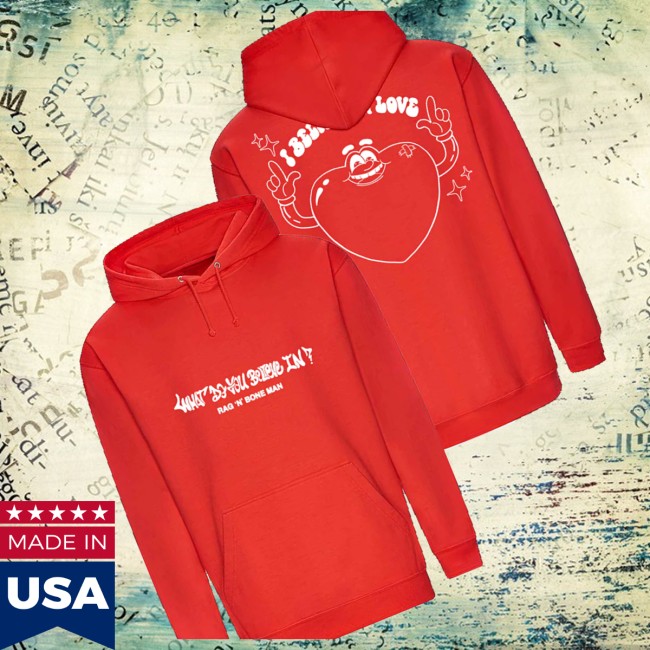 Rag'n'bone Man Store Merch I Believe In Love Red Hoodie 3 Rag'n'bone Man Store Merch I Believe In Love Red Hoodie