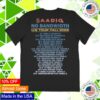 Raphael Saadiq Store Merch No Bandwidth Tour Shirt Black