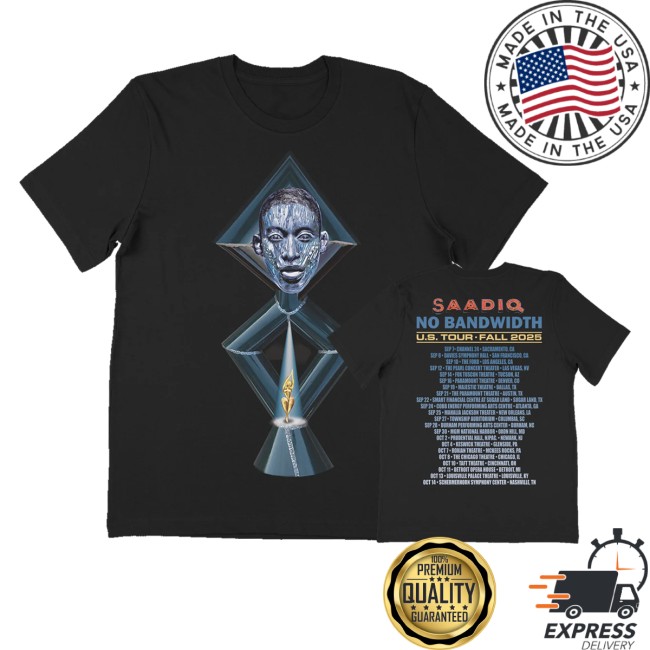 Raphael Saadiq Store Merch No Bandwidth Tour Shirt Black