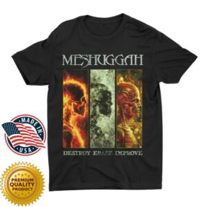 Rebellion Republic Merch Store Meshuggah - Dei Profile Heads Shirt