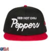 Red Hot Chili Peppers Store Merch Peppers Snapback Hat Black-Red