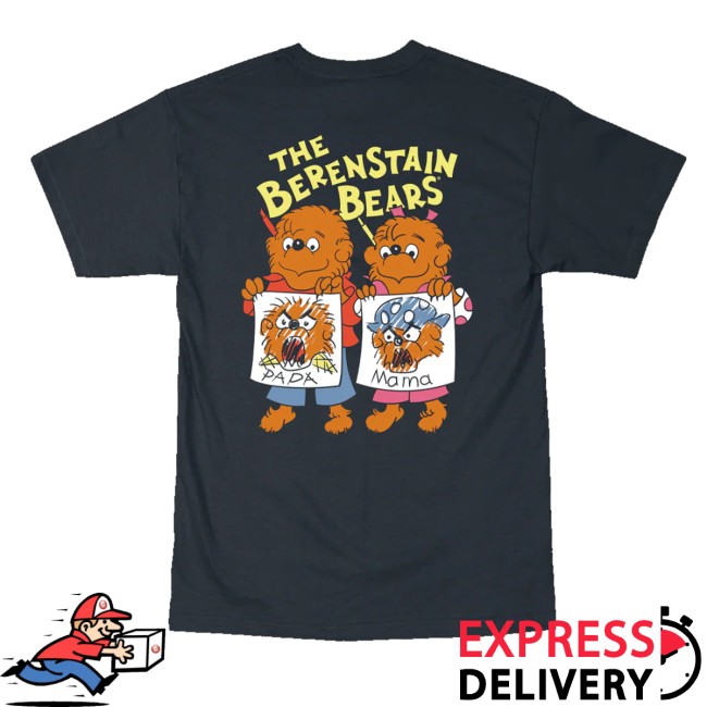 Retrokid Store Merch Berenstain Bears Art Attack Shirt Black