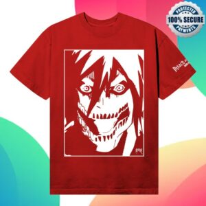 Revenge Store Merch Attack Titan Tee Red-White
