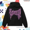Revenge Store Merch Oracle Hoodie Black-Pink