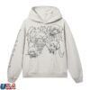 Revenge Store Merch Titan Arch Logo Hoodie White-Black