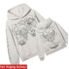 Revenge Store Merch Titan Arch Logo Hoodie White-Black