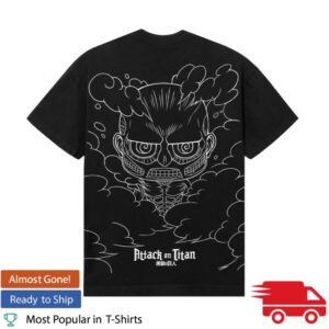 Revenge Store Merch Titan Arch Logo Tee Black-White