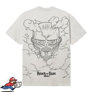 Revenge Store Merch Titan Arch Logo Tee White-Black