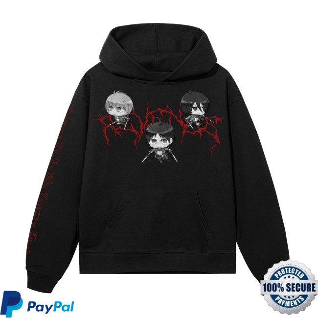 Revenge Store Merch Trio Lightning Hoodie Black-Red 4 Revenge Store Merch Trio Lightning Hoodie Black-Red