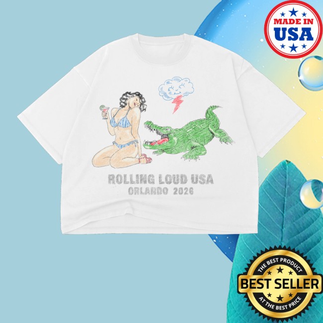 Rolling Loud Store Merch Men's Gator Vs Girl White Tee