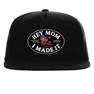 Sacha Store Merch Hey Mom Rose Rope Snapback