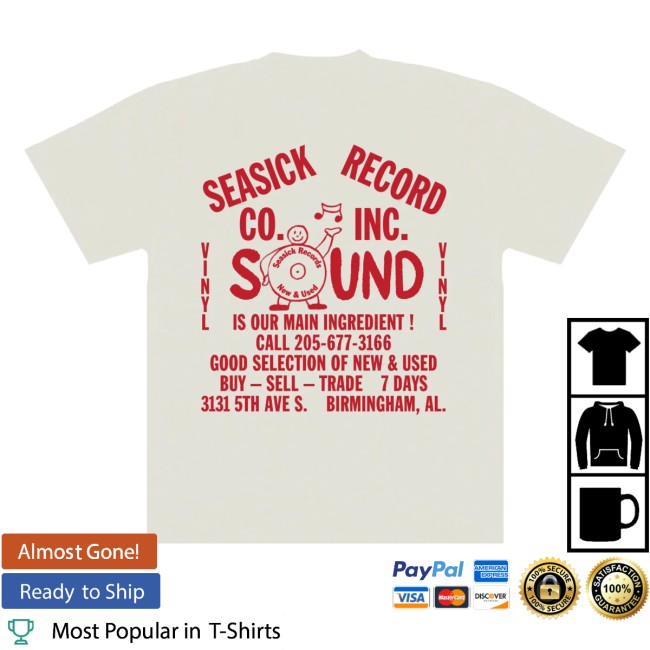 Seasick Records Store Merch Seasick Sound Ingredients Shirt 2 Seasick Records Store Merch Seasick Sound Ingredients Shirt