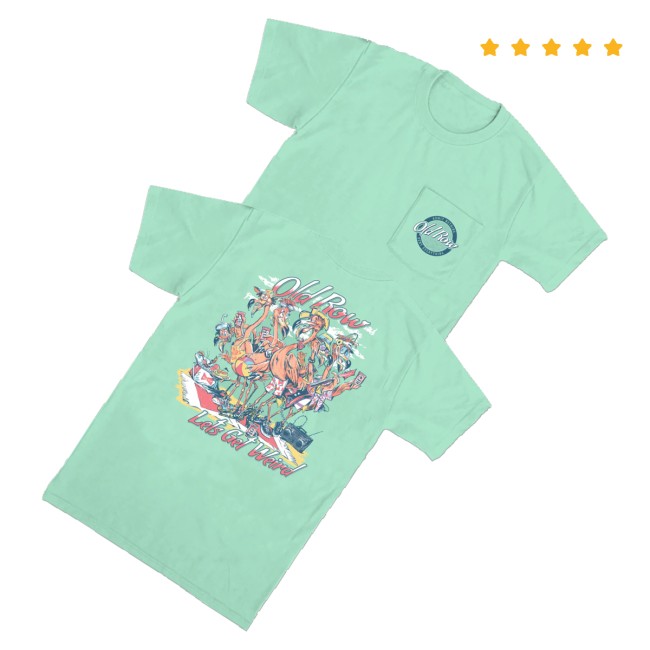 Shades Sunglasses And Casual Apparel Merch Old Row Let's Get Weird Pocket Tee