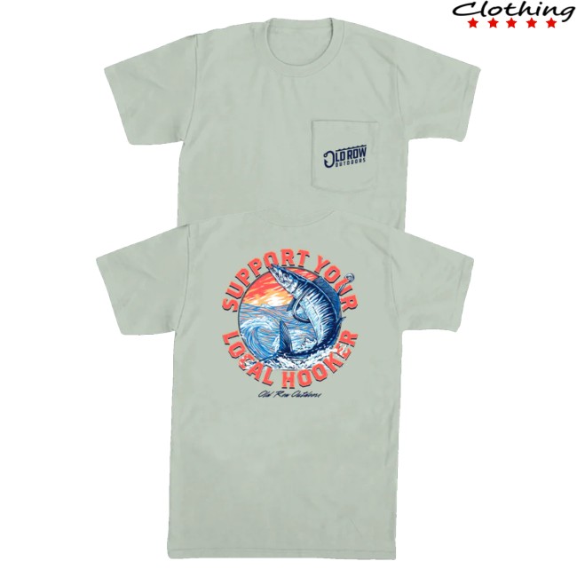 Shades Sunglasses And Casual Apparel Merch Old Row Local Hooker Pocket Tee