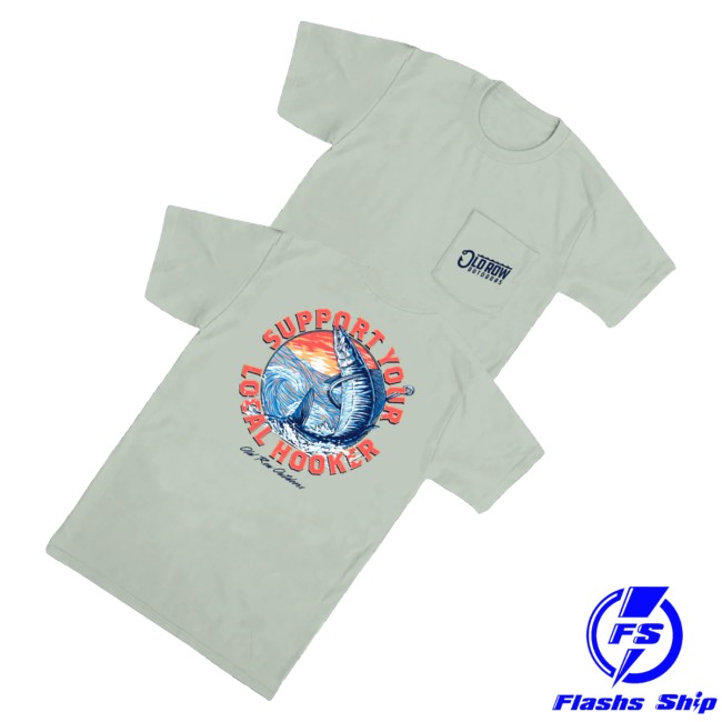 Shades Sunglasses And Casual Apparel Merch Old Row Local Hooker Pocket Tee