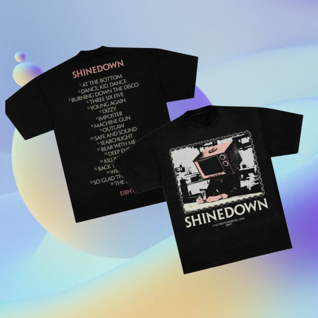 Shinedown Merch Store Tv Man Tracklist Shirt 5 Shinedown Merch Store Tv Man Tracklist Shirt