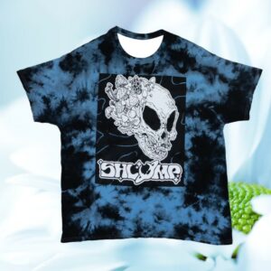 Shlump Merch Store Tie Dye Mushroom Skull Tee