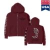 Silversun Pickups Store Merch Silversun Pickups 2026 Tour Burgundy Hoodie