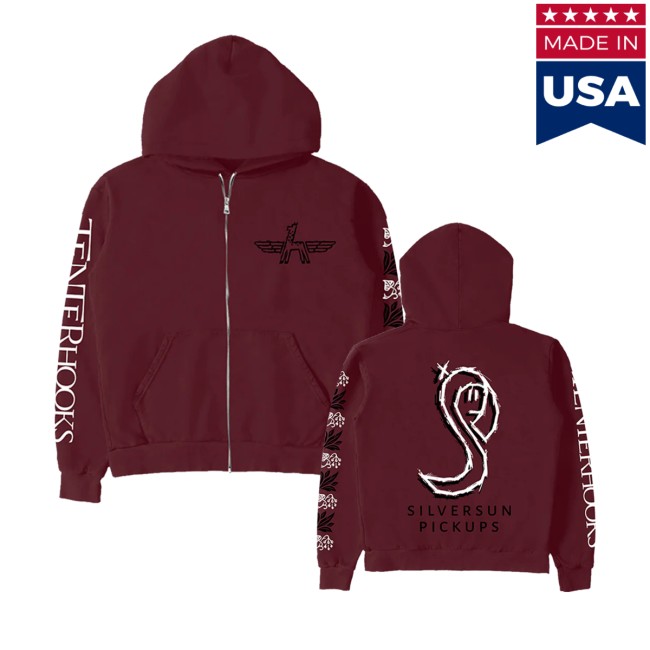 Silversun Pickups Store Merch Silversun Pickups 2026 Tour Burgundy Hoodie