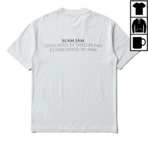 Slam Jam Store Merch Educatio Et Disciplina Shirt White